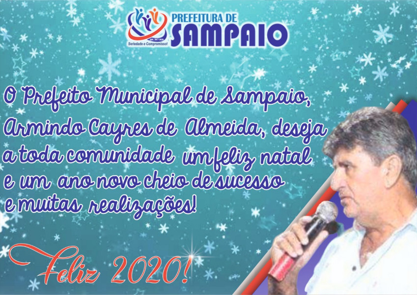 Prefeito Municipal de Sampaio, Armindo Cayres de Almeida