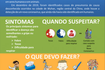 informações sobre o novo coronavírus.